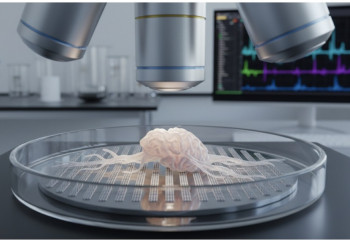 Ғалымдар зертханада өсірілген миды симуляторға қосып, тәжірибе жасады