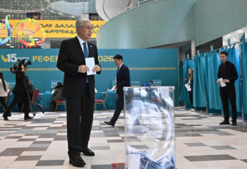 Президент Касым-Жомарт Токаев проголосовал на республиканском референдуме