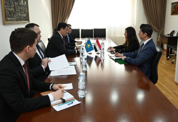 Meeting with Ambassador of Egypt held at Kazakh FM