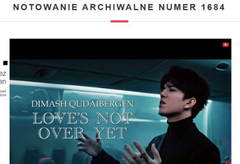Dimash’s song “Love’s Not Over Yet” holds top spot on Polish chart for an entire year