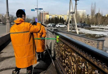 Астанада көктемгі жалпы тазалық жұмысы жүріп жатыр