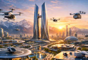 Vertiports with air taxis and a 272-meter skyscraper: What Alatau city to  look like