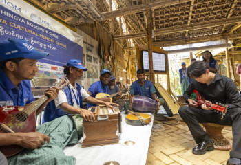 Dimash Meets Rohingya Community Musicians in Cox’s Bazar
