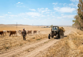 Погода в Казахстане на неделю: жара до +40°C, грозы и шквальный ветер