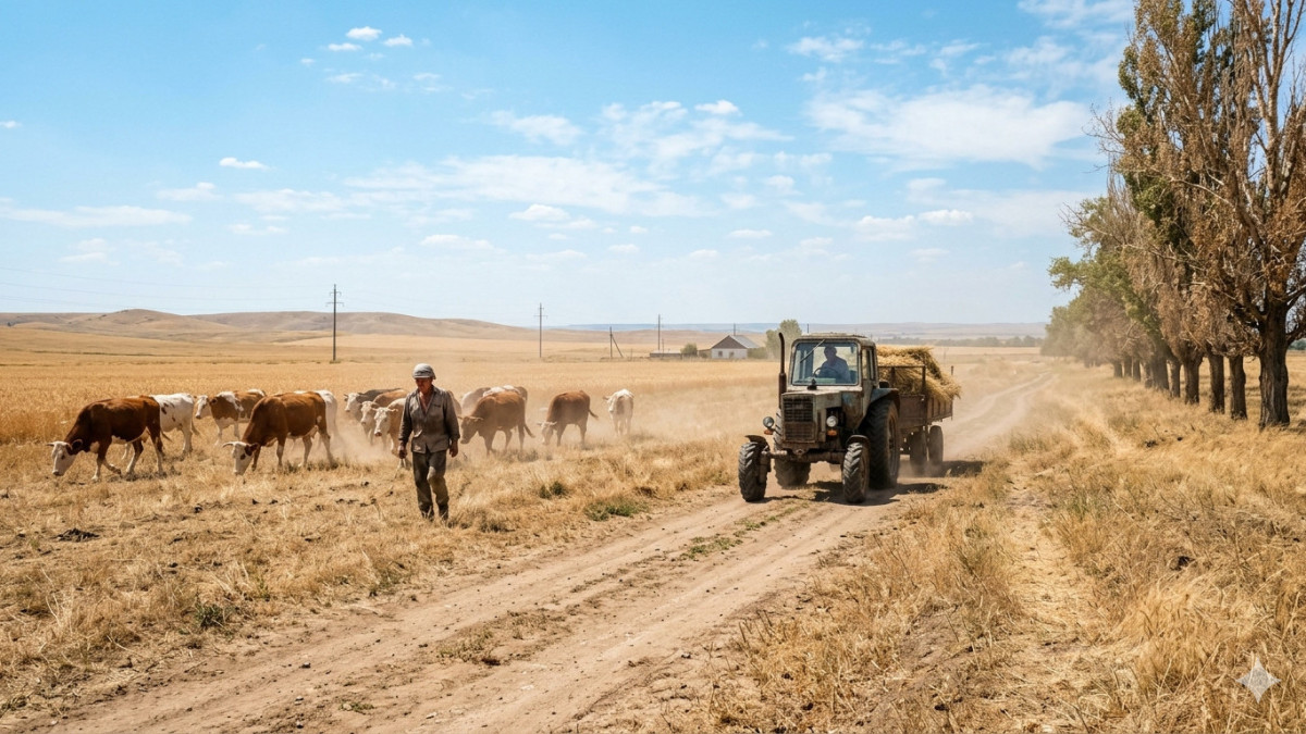 Погода в Казахстане на неделю: жара до +40°C, грозы и шквальный ветер