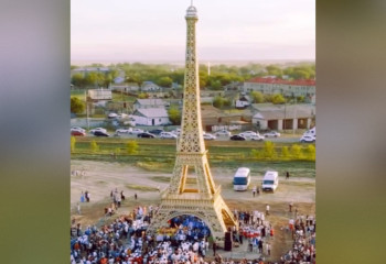Zhalpaktal’s Eiffel Tower replica to welcome tourists