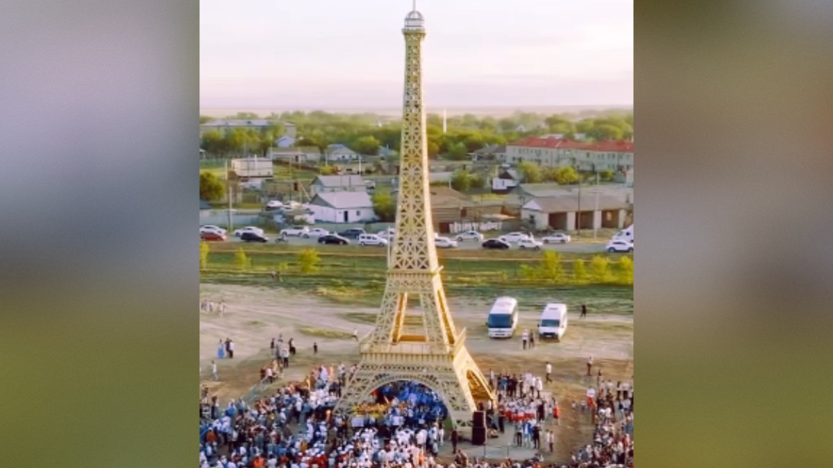 Zhalpaktal’s Eiffel Tower replica to welcome tourists