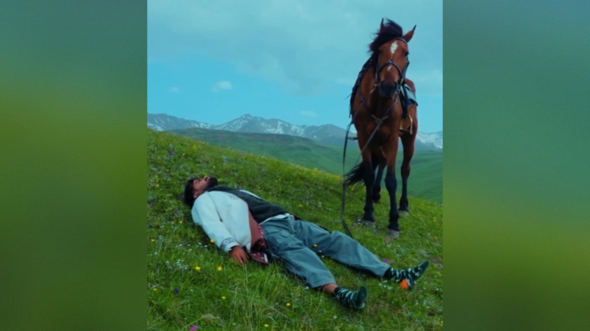 Joe Hattab enjoying life on a jailau in Kazakhstan