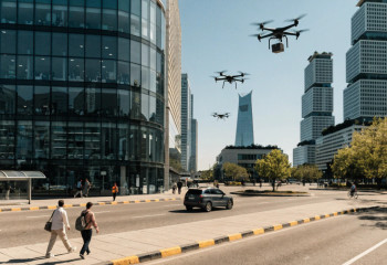Drones to deliver parcels in Alatau city