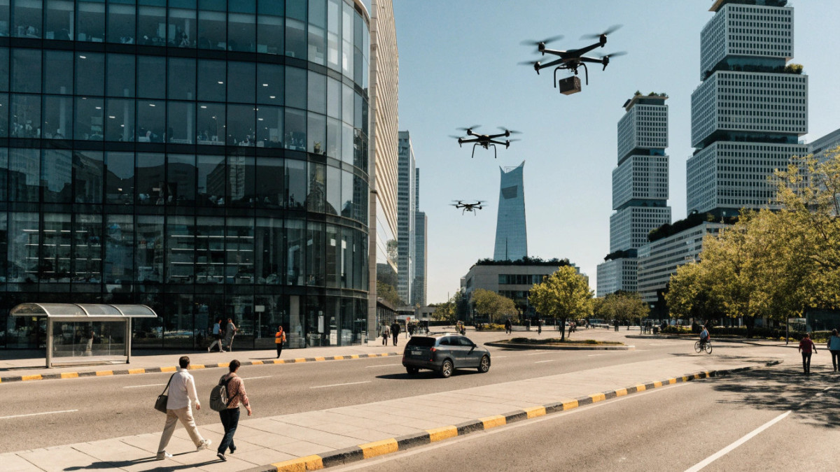 Drones to deliver parcels in Alatau city
