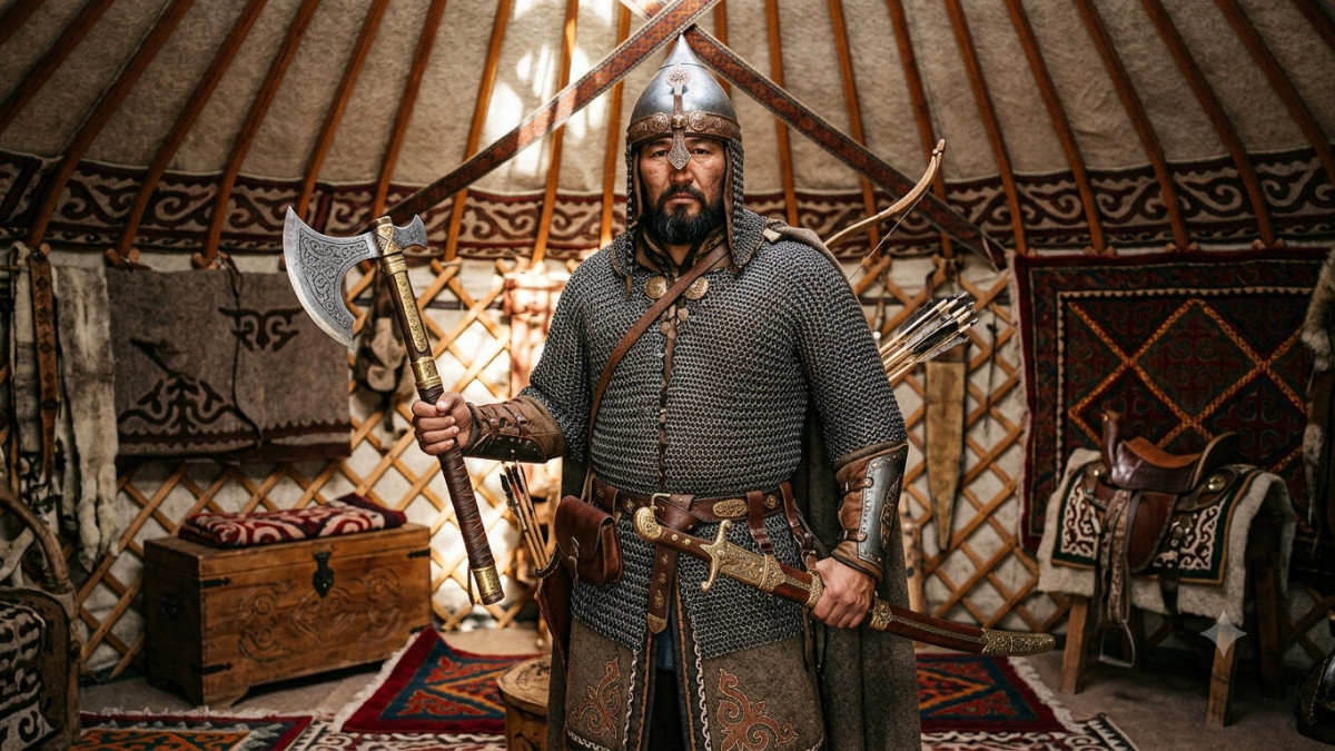 How much did a Kazakh warrior’s armor and weapons cost?