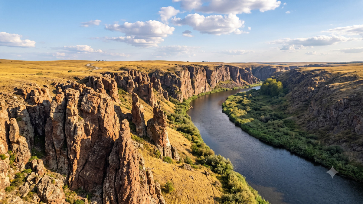 Seleti canyons: Two hours from Astana and waters clean enough to support crayfish
