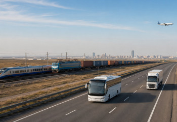 В Казахстане увеличились объемы пассажирских перевозок и грузооборот