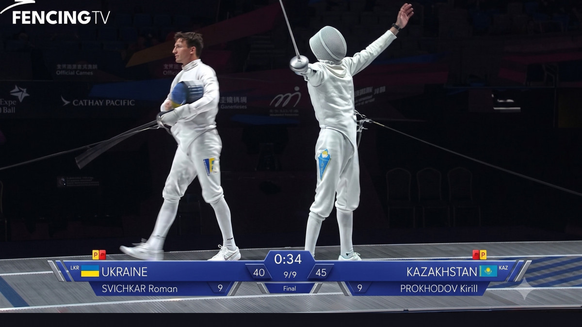 Kazakhstan’s men’s epée team wins historic gold at the World Fencing Championships