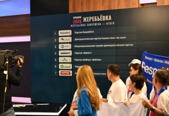 Жетінші арнада сайлауалды теледебаттарға қатысушылардың сөз сөйлеу реті анықталды