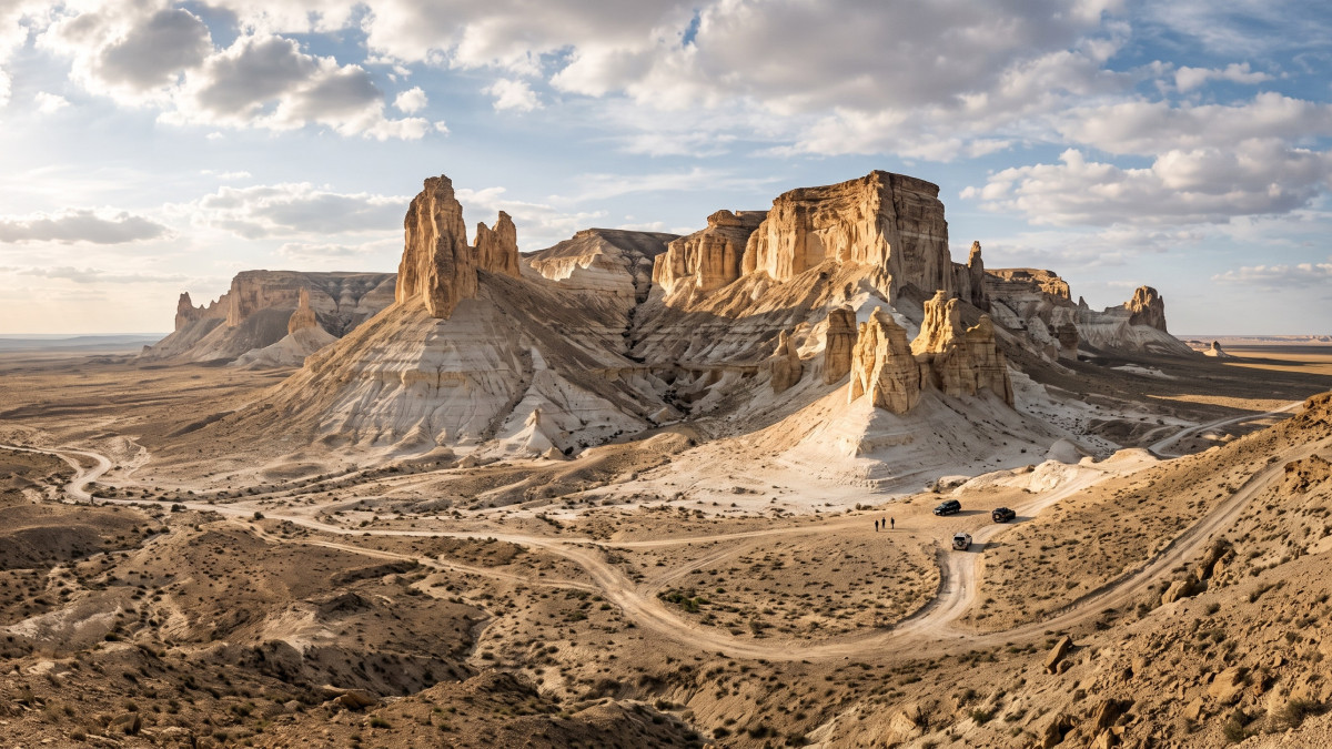 Foreign bloggers compare Mangystau to Dune: Bozzhyra becomes a global tourist attraction