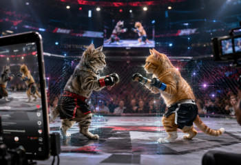 UFC заполонили котики, дерущиеся в октагоне
