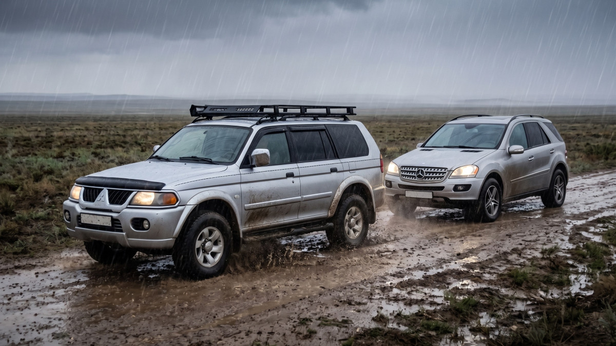 Баттл двух легенд за 5 млн тенге: Mitsubishi Montero Sport против Mercedes-Benz ML-Класс