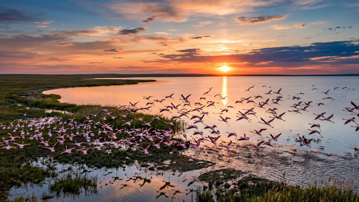 В краю розовых фламинго: в Коргалжыне проходит Flamingo Fest