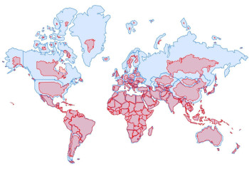 Kazakhstan looks bigger on official UN maps