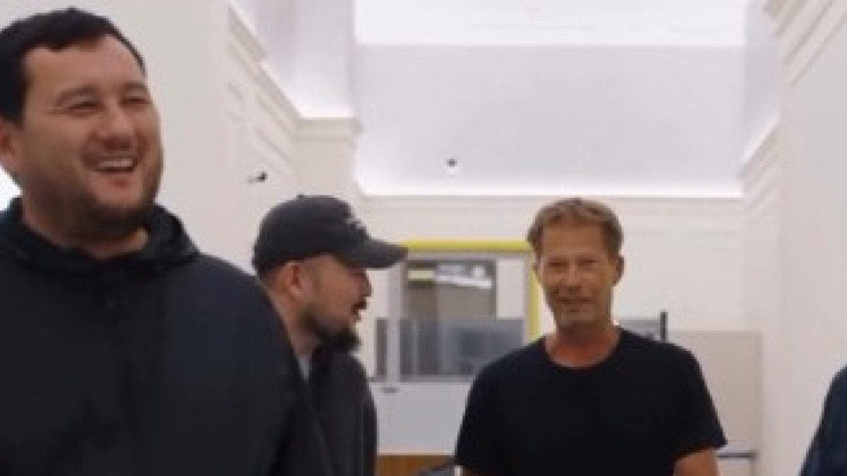 Til Schweiger arrives in Almaty