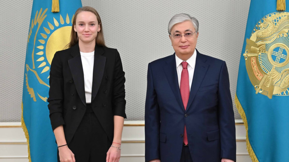 I cannot fail to mention your high standards of conduct, President Tokayev congratulates Elena Rybakina