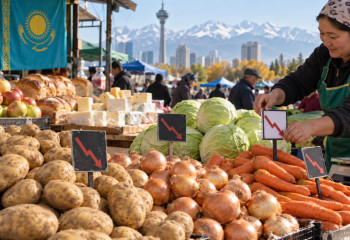 В Казахстане за неделю отмечено снижение цен на ряд продуктов питания