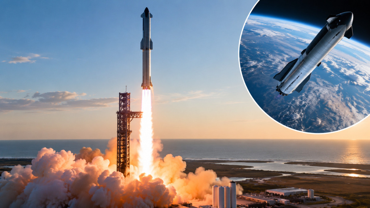 Starship Илона Маска впервые вышел на орбиту