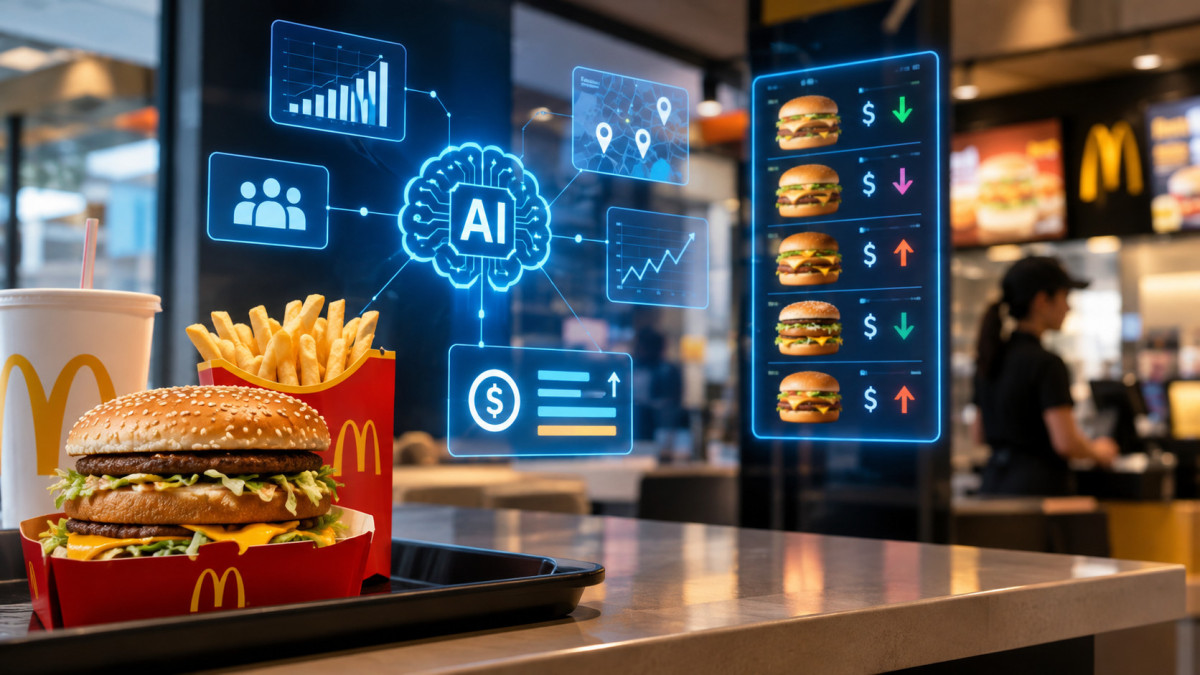 ИИ помогает McDonald’s устанавливать цены на бургеры