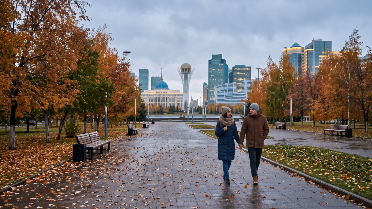 Первые снежинки в Астане: когда в столицу вернётся тепло