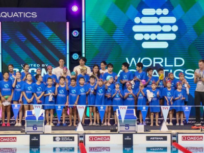 Жүзуден әлем жұлдыздары жас спортшыларға шеберлік сағатын өткізді