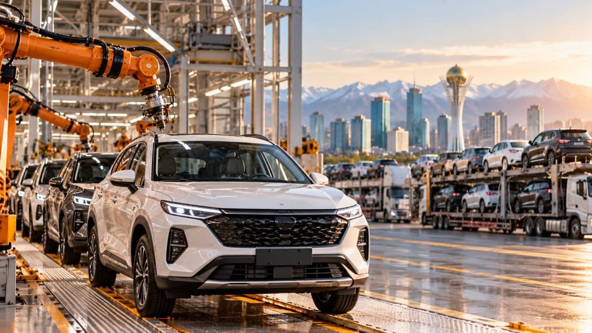 Производство легковых автомобилей в Казахстане выросло на 38%