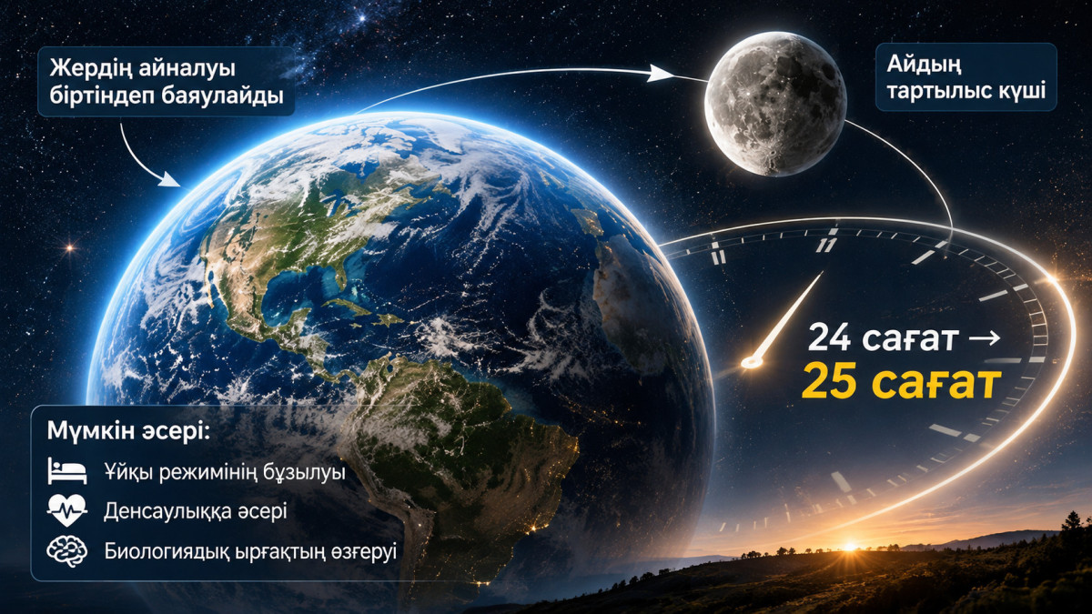 Бір тәулікте 25 сағат болады: күннің ұзаруы адам ағзасына қалай әсер етеді