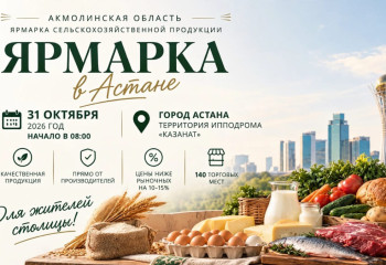 Более 490 тонн продукции из Акмолинской области привезут на ярмарку в Астану
