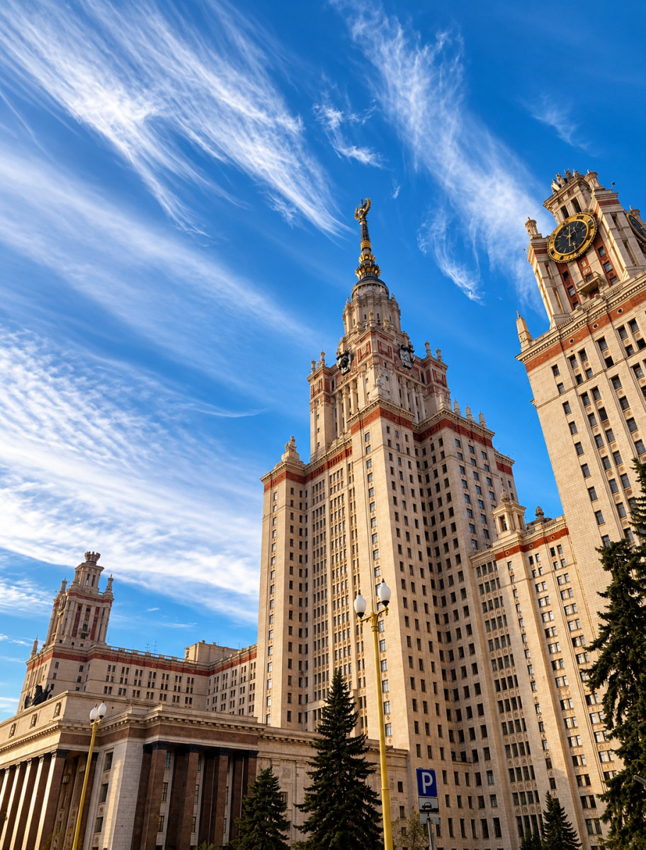 М. В. Ломоносов атындағы Мәскеу мемлекеттік университетінің басты ғимараты, Мәскеу / Фото: Pinterest