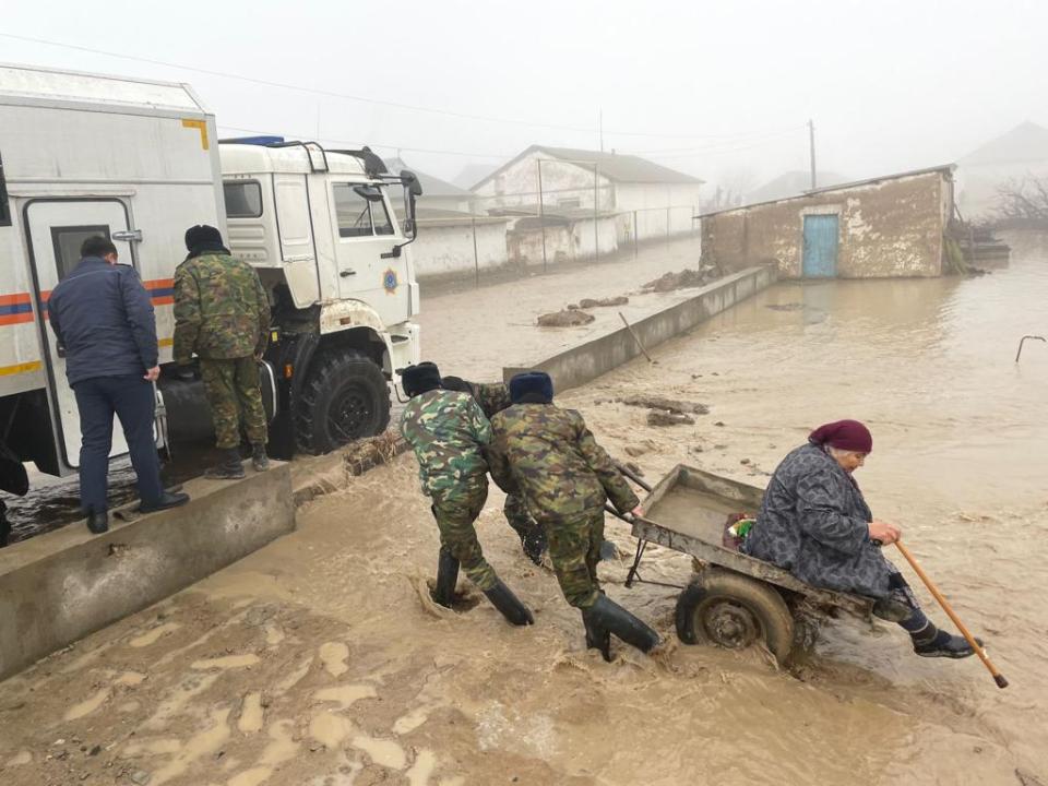 Түркістан облысындағы су тасқынының ахуалы
