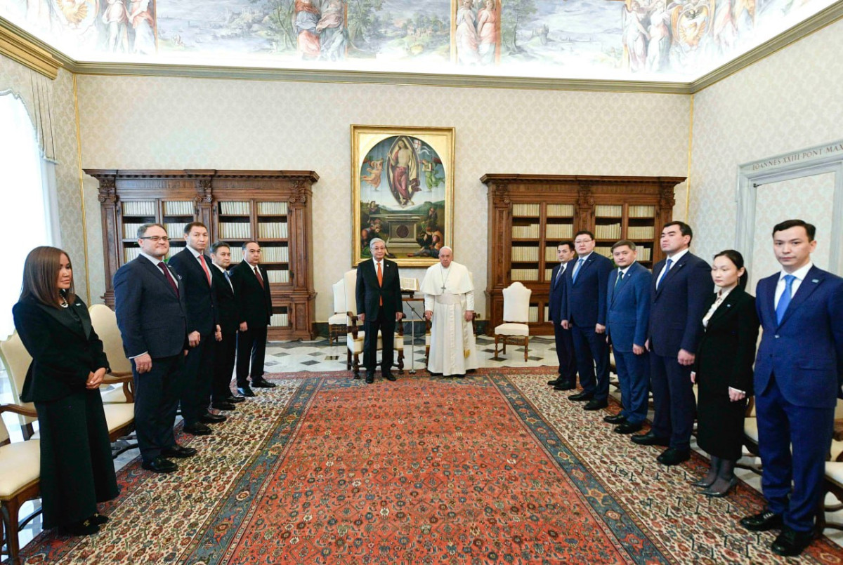 Kassym-Jomart Tokayev meets with Pope Francis in Vatican