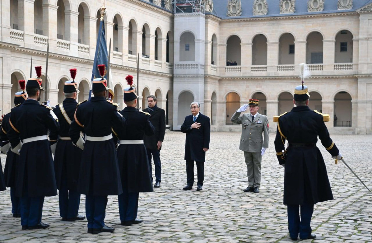 Как встречали Президента Казахстана в Париже