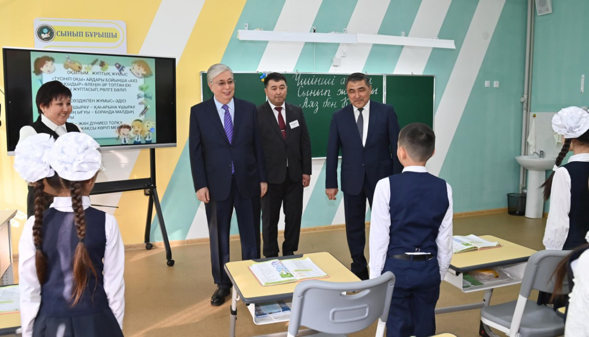 Встреча Президента с сельскими школьниками в Жамбылской области