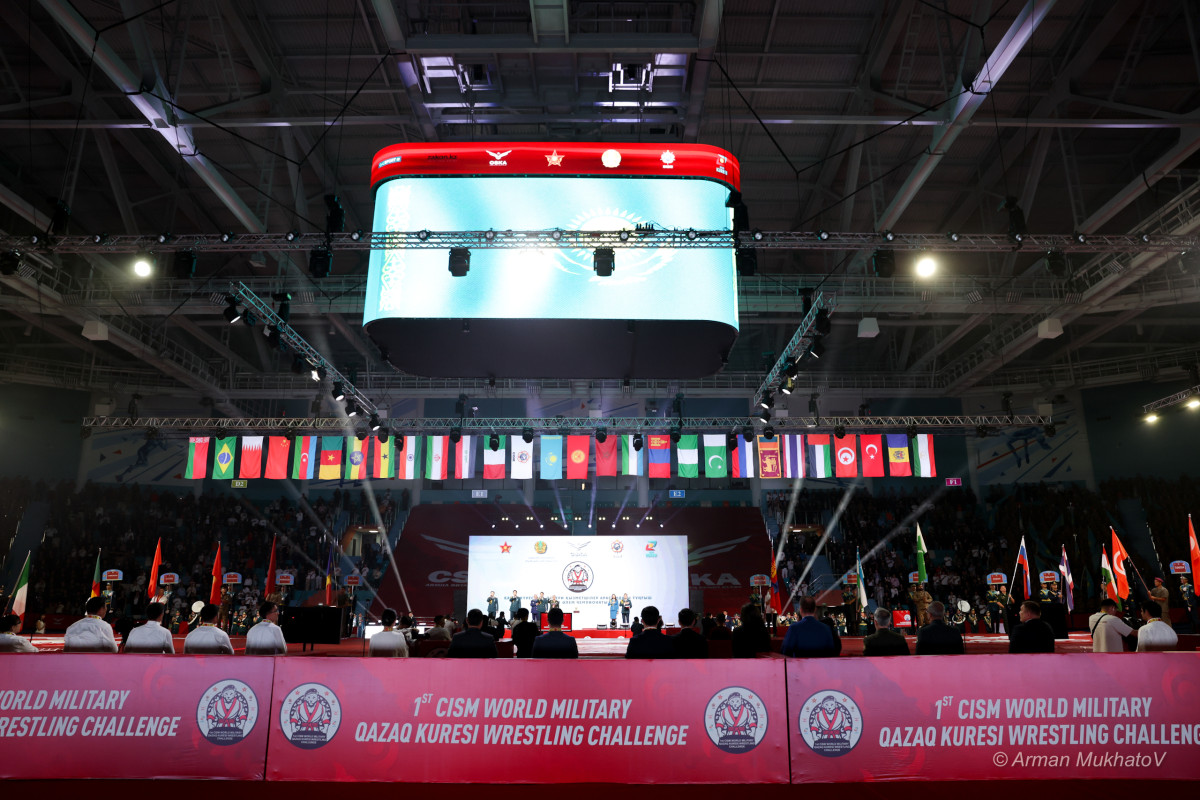 Қазақ күресі CISM аясында: Астанада 30-дан астам елдің палуандары белдесуде