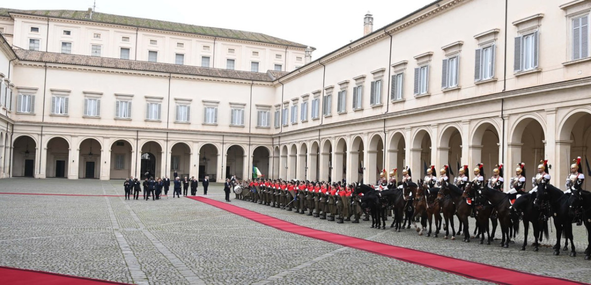 Токаев прибыл в Квиринальский дворец для проведения переговоров с Президентом Италии