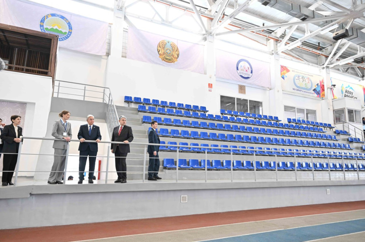 Токаев посетил легкоатлетический центр «Ольга Рыпакова» в Восточном Казахстане