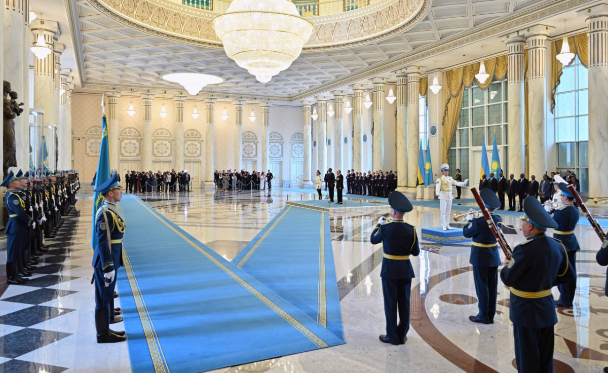 Тоқаев Ақордада Руанда Республикасының президентін қарсы алды Тоқаев Ақордада Руанда Республикасының президентін қарсы алды