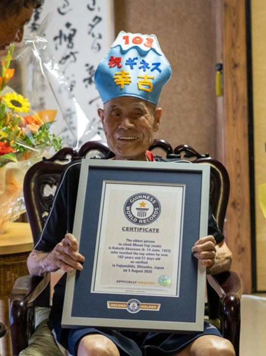 102 жастағы жапониялық Фудзиді бағындырып, Гиннесс рекордтар кітабына енді