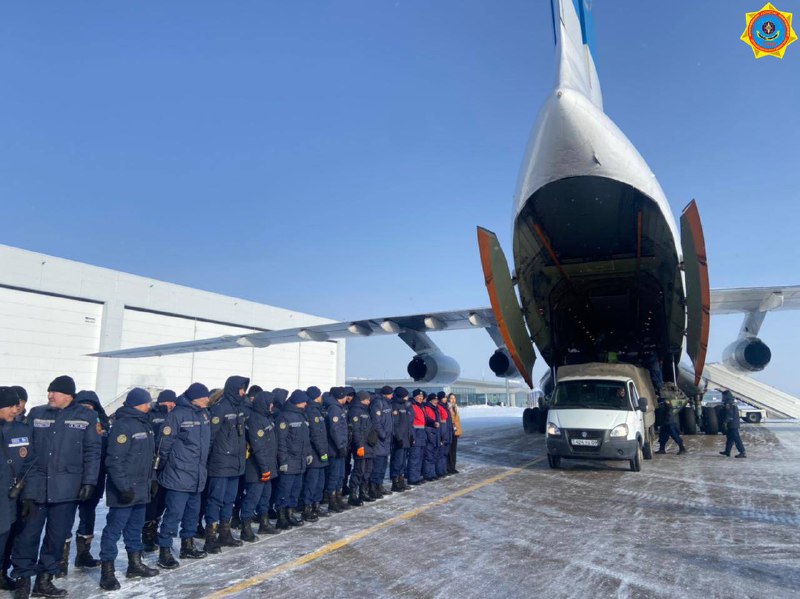 Второй эшелон казахстанских спасателей отправился в Турцию