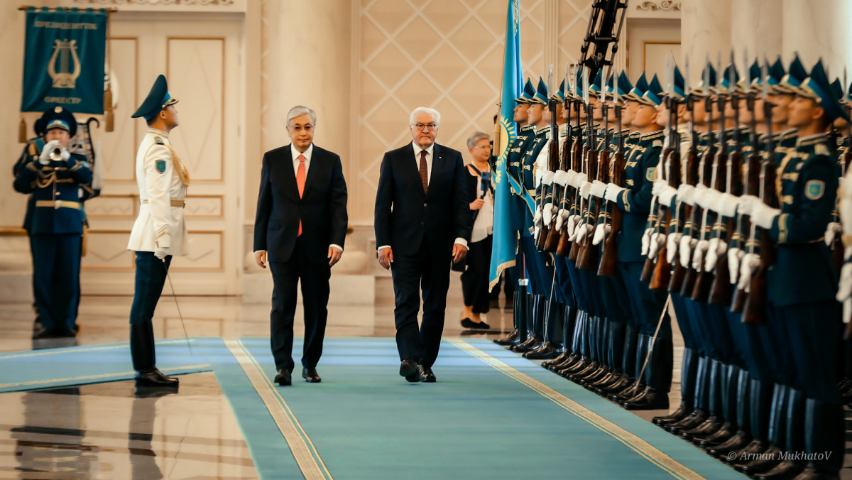 Президент Казахстана Касым-Жомарт Токаев принял в Акорде президента Германии Франк-Вальтера Штайнмайера