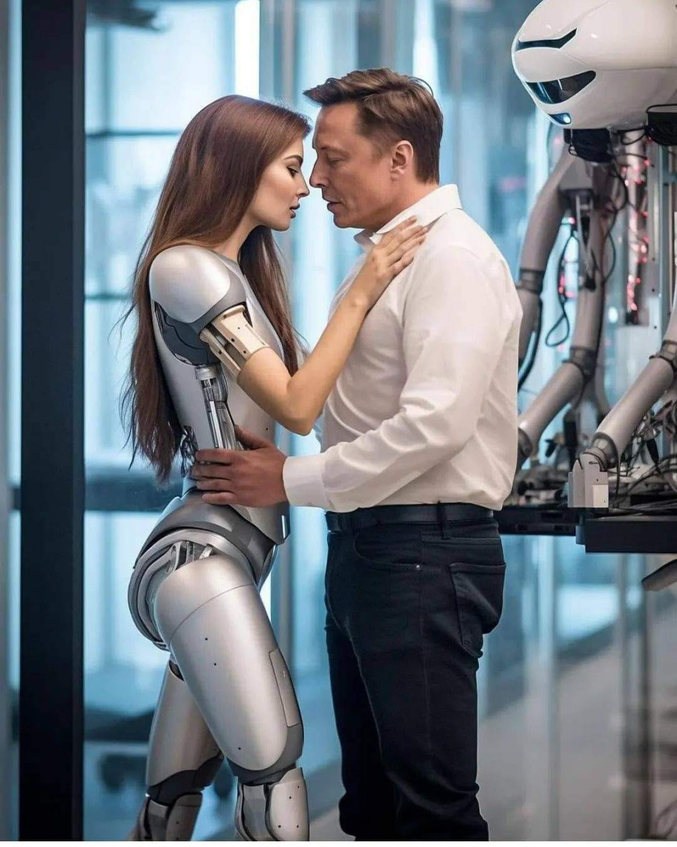 Нейросеть считает, что Илон Маск первым поцелует девушку-робота