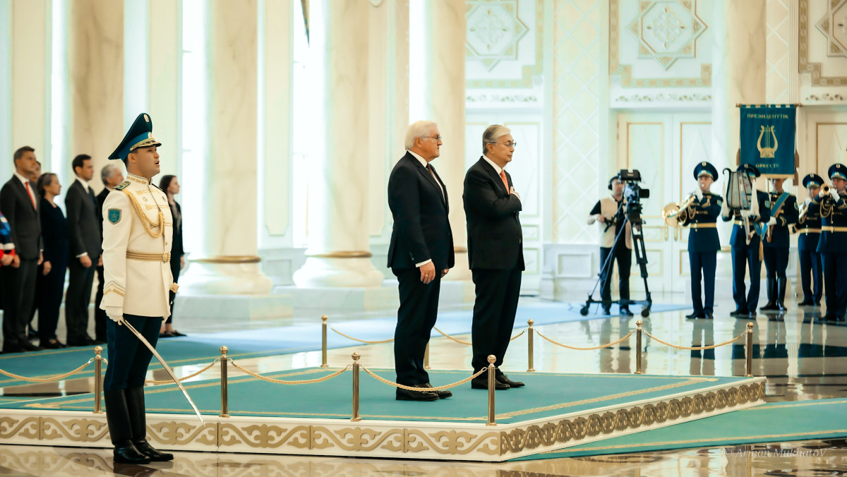 Президент Казахстана Касым-Жомарт Токаев принял в Акорде президента Германии Франка-Вальтера Штайнмайера