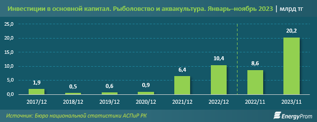 В 3,4 раза больше рыбы стали выращивать в Казахстане благодаря господдержке