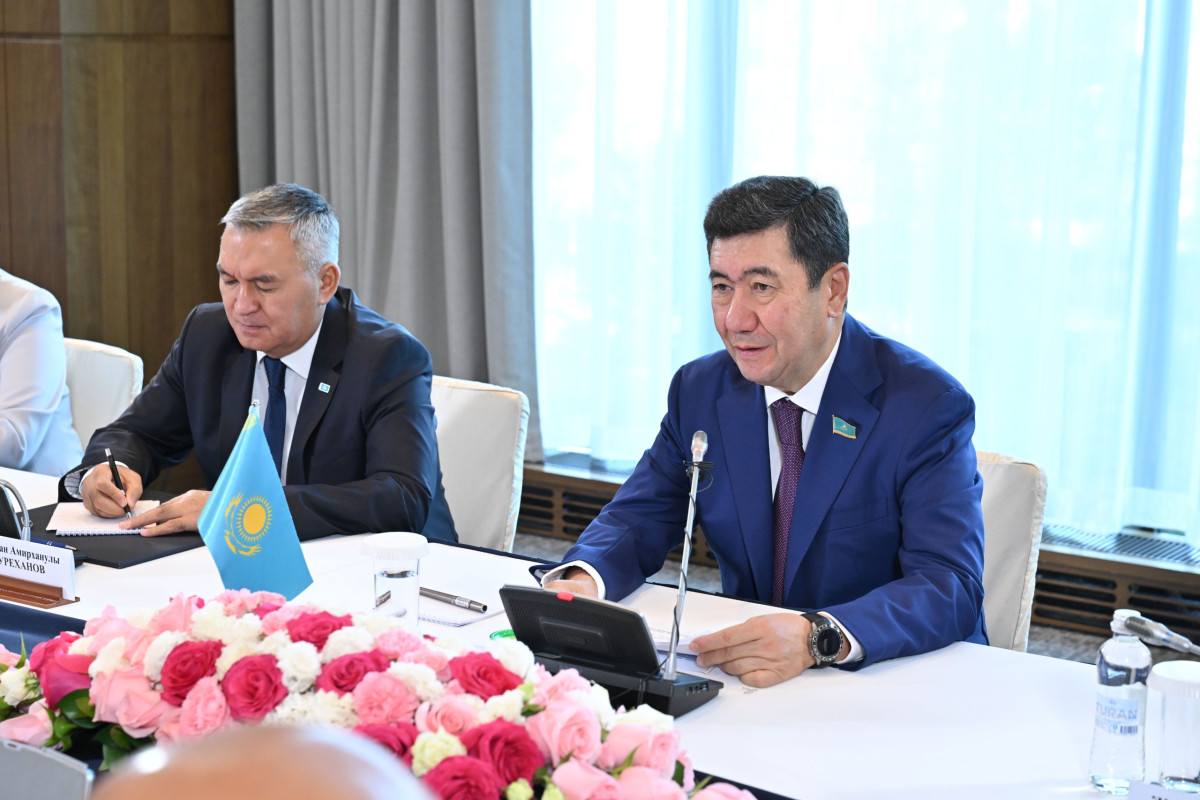 В Астане состоялась встреча спикера Мажилиса Ерлана Кошанова с Председателем парламента Таджикистана Рустами Эмомали В Астане состоялась встреча спикера Мажилиса Ерлана Кошанова с Председателем парламента Таджикистана Рустами Эмомали